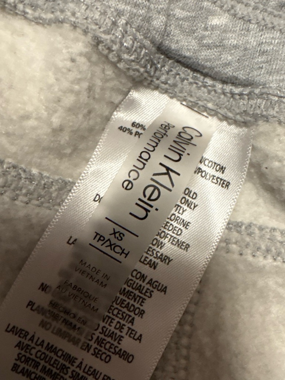 Calvin Klein Light Gray Track Joggers - Performance